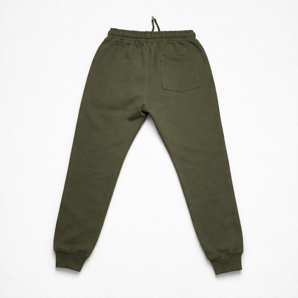 Basic Zipper Trackie Set Olivegreen