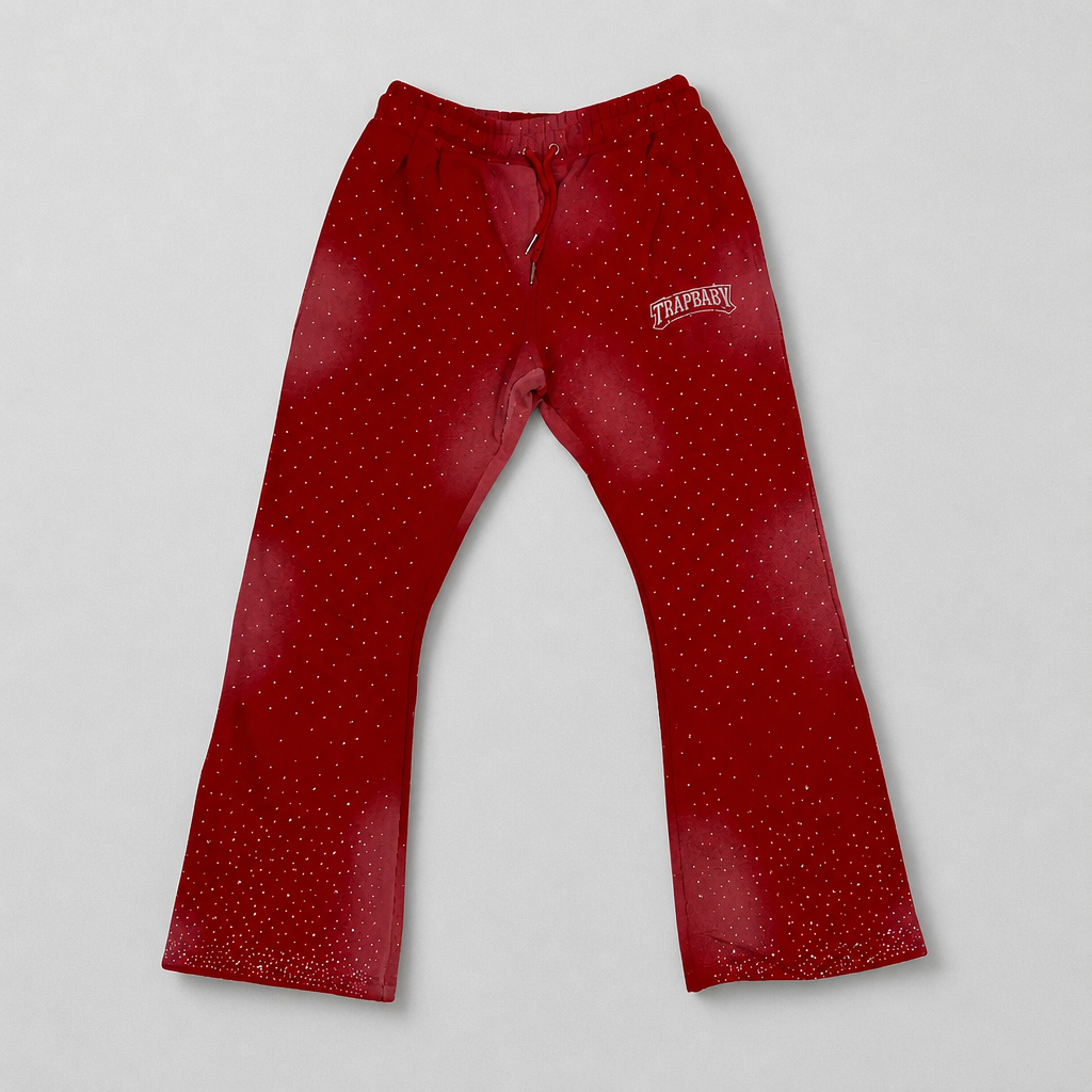 Hose Rhinestone rot