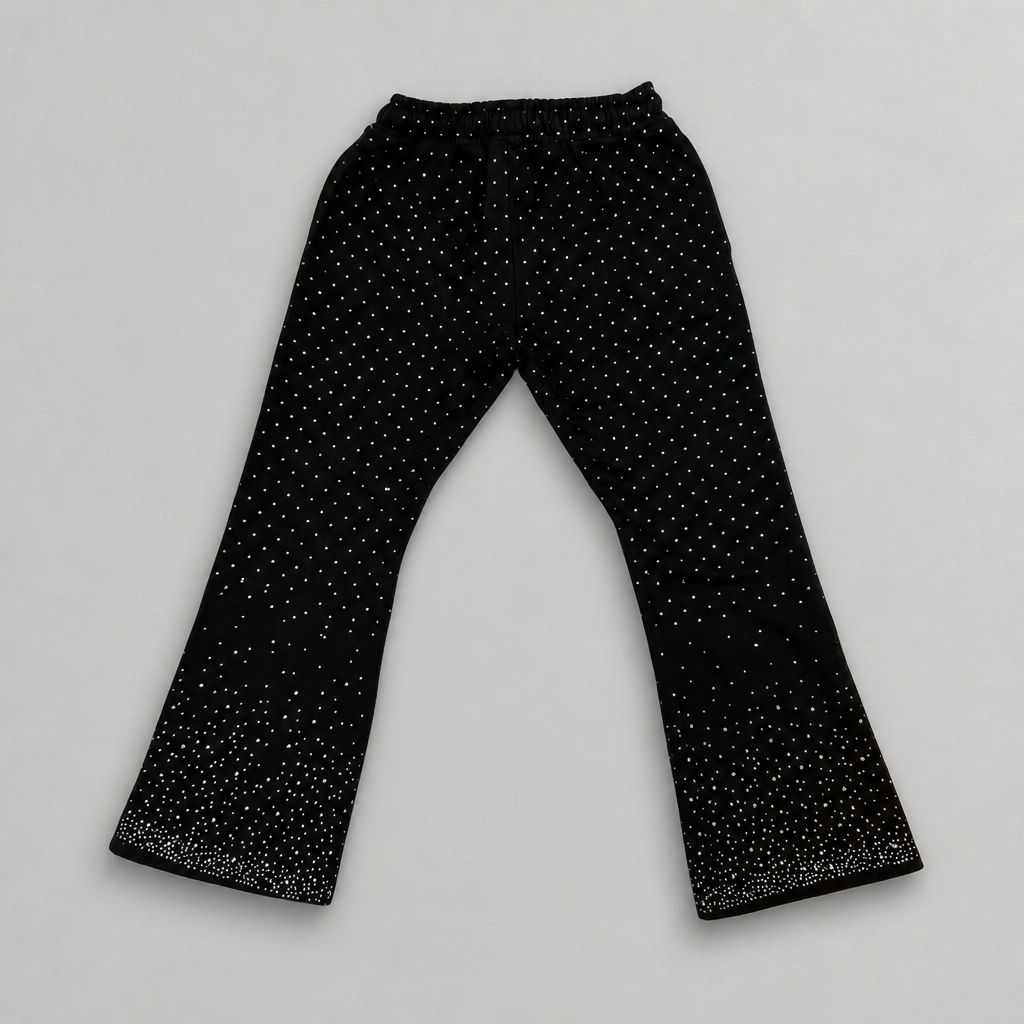 Hose Rhinestone schwarz